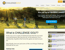 Tablet Screenshot of challengegolf.com